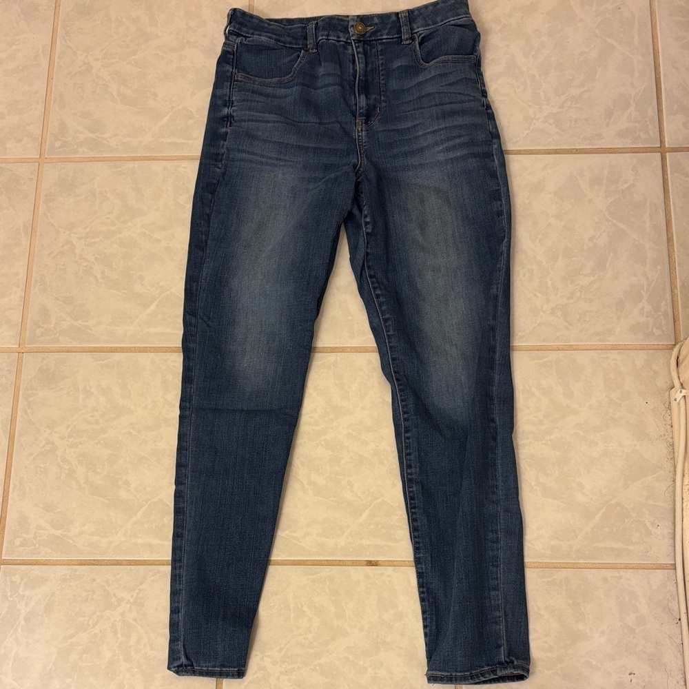 American Eagle Outfitters Dark Blue Skinny Jeans